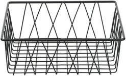 .E.T. WB-1814-MG Urban Renewal 17.75" X 11.25" Wire Basket, 4" Tall, Metal -Peugeot Shop 41HDfO84L2L. AC