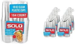 Solo Cup Company Clear Recycled Plastic Party Cups, 18 Oz, 184 Count 16 Solo Cup Company Clear Recycled Plastic Party Cups, 18 Oz, 184 Count -Peugeot Shop 41HJui8YvTL. AC