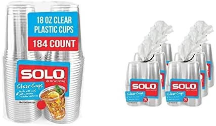 Solo Cup Company Clear Recycled Plastic Party Cups, 18 Oz, 184 Count 7 Solo Cup Company Clear Recycled Plastic Party Cups, 18 Oz, 184 Count - Image 7