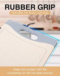 Extra Large Cutting Boards, Plastic Cutting Board For Kitchen Dishwasher Chopping Board Set Of 3 With Juice Grooves, Easy Grip Handle -Peugeot Shop 41HKn25GJ8L