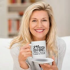 Ovelty Coffee Mug For Mom, Sorry I Swear So Much- Front And Back Print- Gift Idea For Mothers- Best Mom Gift- Gag Mother’s Day Gift- Funny Birthday Present For Mom From Daughter, Son -Peugeot Shop 41HObqRu5KL