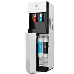 A7BOTTLELESS Self Cleaning Touchless Bottleless Cooler Dispenser-Hot & Cold Water Child Safety Lock, UL/Energy Star, White