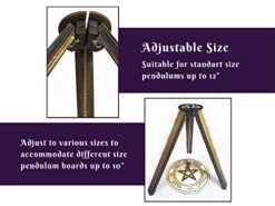 Trinqueta Tripod Wooden Pendulum Stand, Dowsing Pendulum Holder For 10" Pendulum Board, Dowsing Machine, Necklace Ornament Display Stand, Divination Tool, Witchcraft Wiccan Witch Altar Supplies Decor (Tripod) 9 Trinqueta Tripod Wooden Pendulum Stand, Dowsing Pendulum Holder For 10" Pendulum Board, Dowsing Machine, Necklace Ornament Display Stand, Divination Tool, Witchcraft Wiccan Witch Altar Supplies Decor (Tripod) -Peugeot Shop 41HUg8WVuKL