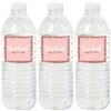 Big Dot Of Happiness Rose Gold Grad - Graduation Party Water Bottle Sticker Labels - Set Of 20