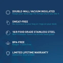 Actives Insulated Stainless Steel Water Bottle With Spout Lid, 32 Ounce, Nitro Purple -Peugeot Shop 41HWwMhT08L