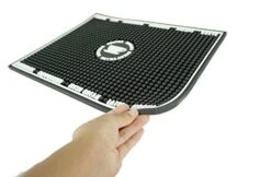 Premium Coffee Bar Mat - Non-Slip, Absorbent, And Multi-Purpose - Heavy Duty Commercial Grade Rubber - Perfect Spill Mat And Placemat For Countertop And Bar Area - Designed In USA - 18"x14" (Black) -Peugeot Shop 41HfoZbzmoL