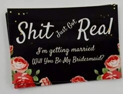 GENERIC (Set Of 16) Mini Champagne Labels For Bridesmaid, Matron Of Honor, Maid Of Honor & Flower Girl | 16 Funny Bridal Party Stickers For Mini Champagne Bottles. -Peugeot Shop 41HjwFIBoxL