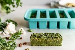 1/2-Cup Freezing Tray With Lid, Aqua, Makes 6 Perfect 1/2 Cup Portions, Freeze Pesto, Salsa, Sauce, Food -Peugeot Shop 41Hs6B4qcSL