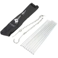 Stand-Tripod Outdoor Tripod Grill Camping Cooking Campfire Holder Picnic Cooking Hanging Grill