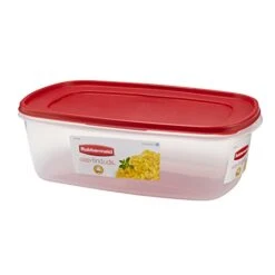 Rubbermaid Easy Find Lids Food Storage Container, 2.5 Gallon, Racer Red -Peugeot Shop 41HtRzB82zL