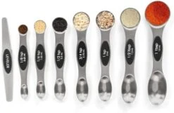 Magnetic Measuring Spoons Set Stainless Steel With Leveler,Multicolors Measuring Cups And Spoon Set Kitchen Gadgets Apartment Essentials Fits In Spice Jars,Stackable Metal Tablespoon Spoon For Baking -Peugeot Shop 41HxcWyV2L. AC