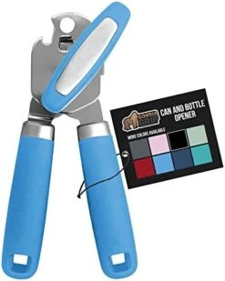 Heavy Duty Stainless Steel Smooth Edge Manual Hand Held Can Opener With Soft Touch Handle, Rust Proof Oversized Handheld Easy Turn Knob, Best Large Lid Openers For Kitchen, Black 22 Heavy Duty Stainless Steel Smooth Edge Manual Hand Held Can Opener With Soft Touch Handle, Rust Proof Oversized Handheld Easy Turn Knob, Best Large Lid Openers For Kitchen, Black -Peugeot Shop 41HxomyOPL. AC