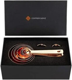 Copper Measuring Cups And Spoons Set Of 9 - Premium Gift Packaging + Cooking Conversions Chart. Extra Sturdy Stainless Steel With Copper Finish, Satin And Mirror Polish. Gift Under 25 Dollars. 12 Copper Measuring Cups And Spoons Set Of 9 - Premium Gift Packaging + Cooking Conversions Chart. Extra Sturdy Stainless Steel With Copper Finish, Satin And Mirror Polish. Gift Under 25 Dollars. -Peugeot Shop 41I J8JLQ3L. AC