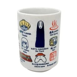 Via Bluefin Benelic Spirited Away Japanese Teacup - Official Studio Ghibli Merchandise, White, 8 Oz