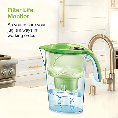 Laica Stream Line Water Filter Jug (Colour Edition) & 1 X 30 Day Bi-Flux Water Filter Cartridge - Fits Inside Your Fridge - Quick Fill Lid, 2.3L Total Capacity, 1.2L Filtered Water J31AB-GREEN 4 Laica Stream Line Water Filter Jug (Colour Edition) & 1 X 30 Day Bi-Flux Water Filter Cartridge - Fits Inside Your Fridge - Quick Fill Lid, 2.3L Total Capacity, 1.2L Filtered Water J31AB-GREEN - Image 4
