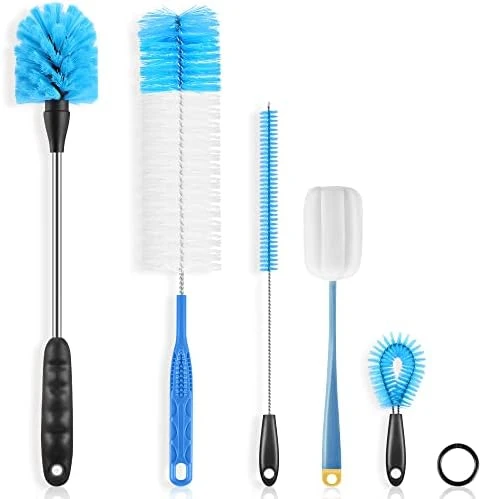 Ultimate 5 Pack Bottle Cleaner Brush Set, Long Handle Bottle Cleaning Brush & Straw Cleaner Brush For Washing Narrow Neck Beer Bottle, Wine Decanter, Pipes, Sinks, Beer Brewing Supplies 7 Ultimate 5 Pack Bottle Cleaner Brush Set, Long Handle Bottle Cleaning Brush & Straw Cleaner Brush For Washing Narrow Neck Beer Bottle, Wine Decanter, Pipes, Sinks, Beer Brewing Supplies - Image 7