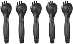 10 X Flatware Food Serving Tongs 8 Inch Fork Spoon Design Stainless Steel Dinner Buffet Tongs - Rosegold -Peugeot Shop 41I99D2YzuL. AC