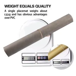 Placemats,Placemats For Dining Table Set Of 6,11.8" X 17"Eco-Friendly Faux Leather Place Mats,Washable Table Mats,Heat-Resistant For Dining Table Decor (Grey, 6) 19 Placemats,Placemats For Dining Table Set Of 6,11.8" X 17"Eco-Friendly Faux Leather Place Mats,Washable Table Mats,Heat-Resistant For Dining Table Decor (Grey, 6) -Peugeot Shop 41ICRwlIB6L