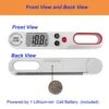 Digital Kitchen Meat Thermometer With Backlight LCD And Foldable Long Probe, Instant Read Food Cooking Thermometer Use For Grill,Liquid, BBQ, Baking And Candy