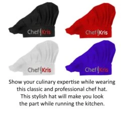 Embroidered Chef Hat With Custom Name A Great Gift Adult Premium Quality 11 Embroidered Chef Hat With Custom Name A Great Gift Adult Premium Quality -Peugeot Shop 41IF9kuyHAL