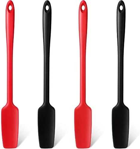 Long Handle Silicone Jar Spatula Kitchen Scraper Spatula Non-Stick Rubber Scraper Silicone Scraper For Jars, Smoothies, Blenders Cooking Baking Stirring Mixing (Black,2 Pieces) 8 Long Handle Silicone Jar Spatula Kitchen Scraper Spatula Non-Stick Rubber Scraper Silicone Scraper For Jars, Smoothies, Blenders Cooking Baking Stirring Mixing (Black,2 Pieces) - Image 8