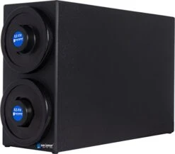 San Jamar C2902 EZ-Fit Dimension Polystyrene Beverage Dispenser Cabinet With Black Trim Rings, 7-3/4" Width X 15" Height X 23-3/4" Depth, Black