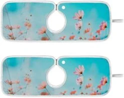 Beautiful Flower 2 PCS Faucet Absorbent Mat, Kitchen Faucet Sink Splash Guard, Polyester Material Faucet Splash Catcher, Water Absorbent Mat Behind Faucet, Faucet Mat For Kitchen Sink Machine Washable 25 Beautiful Flower 2 PCS Faucet Absorbent Mat, Kitchen Faucet Sink Splash Guard, Polyester Material Faucet Splash Catcher, Water Absorbent Mat Behind Faucet, Faucet Mat For Kitchen Sink Machine Washable -Peugeot Shop 41IgyHzvPKL. AC