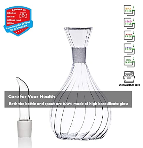 18 Oz/550ml Olive Oil Dispenser Bottle/Oil Bottle Dispenser/Oil Cruet, Olive Oil Dispenser Oil Bottle Glass With No Drip Bottle Spout. 3 18 Oz/550ml Olive Oil Dispenser Bottle/Oil Bottle Dispenser/Oil Cruet, Olive Oil Dispenser Oil Bottle Glass With No Drip Bottle Spout. - Image 3