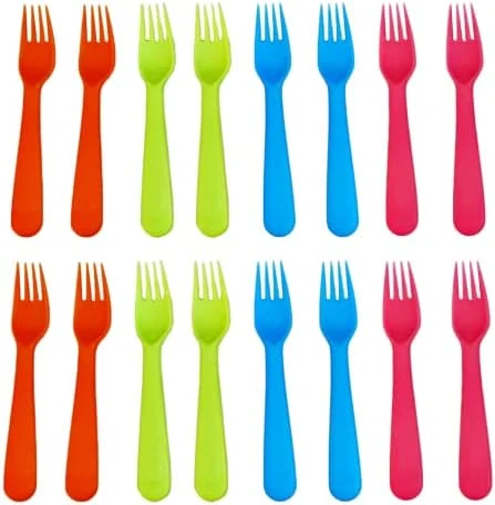 16 Pcs Kids Forks And Spoons Set, Plastic Toddler Utensils Kids Silverware Set With Bright Colors, Reusable Durable Flatware Set For Lunch Box, Easy To Use Both For Kids Or Adults, BPA Free 7 16 Pcs Kids Forks And Spoons Set, Plastic Toddler Utensils Kids Silverware Set With Bright Colors, Reusable Durable Flatware Set For Lunch Box, Easy To Use Both For Kids Or Adults, BPA Free - Image 7