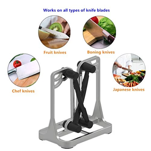 Knife Sharpener - Upgrade Made Of Full Metal Bracket - Sharpens, Hones, Polishes Beveled Blades, Standard Blades, Chef's Knives - Safe, Easy To Use Kitchen Tools By Ehoyal 4 Knife Sharpener - Upgrade Made Of Full Metal Bracket - Sharpens, Hones, Polishes Beveled Blades, Standard Blades, Chef's Knives - Safe, Easy To Use Kitchen Tools By Ehoyal - Image 4
