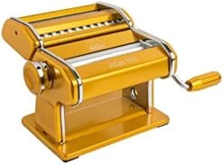 Marcato Atlas 150 Machine, Made In Italy, Red, Includes Pasta Cutter, Hand Crank, And Instructions -Peugeot Shop 41IoDwcC07L. AC