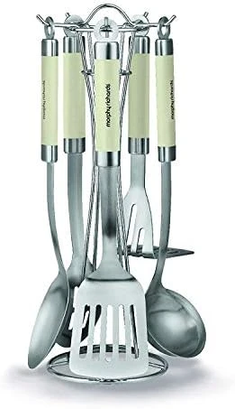 Morphy Richards Accents Tool Set, Stainless Steel, Ivory Cream, 5 Piece 6 Morphy Richards Accents Tool Set, Stainless Steel, Ivory Cream, 5 Piece - Image 6