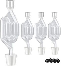ONEBOM Fermentation Airlock 3 Pack, S Type Airlock Twin Bubble With Grommets For Wine Sauerkraut Making 17 ONEBOM Fermentation Airlock 3 Pack, S Type Airlock Twin Bubble With Grommets For Wine Sauerkraut Making -Peugeot Shop 41J31yMcyRL. AC