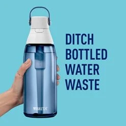 Brita Insulated Filtered Water Bottle With Straw, Reusable, BPA Free Plastic, Night Sky, 36 Ounce -Peugeot Shop 41JCDNCoqxL