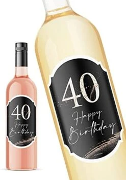 Coon 50th Birthday Wine Bottle Labels - 50th Birthday Party Favors - Golden Glamour -Peugeot Shop 41JE4AFtpTS. AC