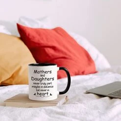 Gifts For Mom, Mom Mothers Day Christmas Gifts, Mom Gifts From Daughters, Birthday Gifts For Mom, Mothers And Daughters Never Truly Part Mug, Mom Coffee Mug, Ceramic Mom Cup 11 Oz -Peugeot Shop 41JGKkC4NHL