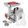 OoGooD Meat Grinder #8, Stainless Steel Meat Mincer With Rifled Head, Large Bite Auger & Sausage Stuffing Function 2/5HP Motor 300W 3-size SS Plates For Home And Kitchen