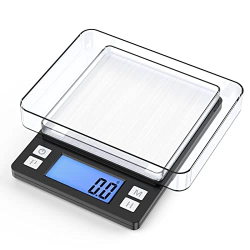 Upgraded Small Food Scale With New Hold Function And Larger Display, 3000g/0.1g High Accuracy Digital Scale Grams And Oz For Kitchen, Small Item, Jewelry, (2 Trays & Batteries Included) 7 Upgraded Small Food Scale With New Hold Function And Larger Display, 3000g/0.1g High Accuracy Digital Scale Grams And Oz For Kitchen, Small Item, Jewelry, (2 Trays & Batteries Included) - Image 7