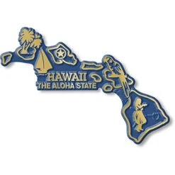 Hawaii Small State Magnet By Classic Magnets, 3.4" X 2.4", Collectible Souvenirs Made In The USA