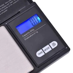300g/0.01g High Precision Digital Electronic Scale,Portable Mini Digital Scale LCD With Blue Backlight, Measurement Converter For Jewelry,Goods,Precious Metals,Kitchen,Easy To Read (Black) -Peugeot Shop 41Jb87Sm54L