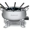 Cuisinart Fondue Pot, 3 Quart, For Chocolate, Cheese, Broth, Oil, Stainless Steel, CFO-3SS