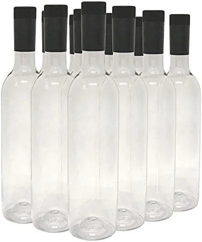 Plastic Wine Bottles & Screw Caps, Clear, 750ml - Pack Of 12 5 Plastic Wine Bottles & Screw Caps, Clear, 750ml - Pack Of 12 - Image 5