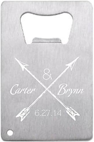 Customized Wedding Favor Credit Card Opener Personalized For Guests Stainless Filigree 12 Pieces 5 Customized Wedding Favor Credit Card Opener Personalized For Guests Stainless Filigree 12 Pieces - Image 5