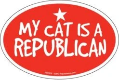 Cat And Dog Magnets, My Cat Is Republican -Peugeot Shop 41Jq6v7hlJL. AC