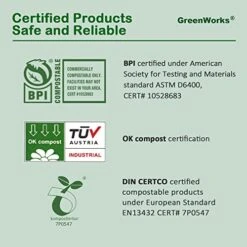 Greenworks Compostable Forks,100 Count 7" Heavyweight Biodegradable Disposable Cutlery Fork -Peugeot Shop 41JtolDqsXL