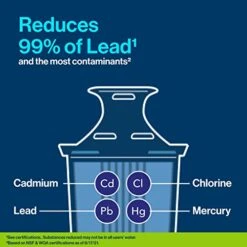 Brita XL Water Filter Dispenser For Tap And Drinking Water With 1 Elite Filter, Reduces 99% Of Lead, Lasts 6 Months, 27-Cup Capacity, BPA Free, Black 11 Brita XL Water Filter Dispenser For Tap And Drinking Water With 1 Elite Filter, Reduces 99% Of Lead, Lasts 6 Months, 27-Cup Capacity, BPA Free, Black -Peugeot Shop 41K6m3GHTyL