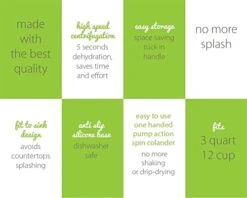 Salad Spinner Collapsible Compact Vegetable Washer White And Green Cleaner Fruit Dryer Noodle Colander Lettuce Strainer Veggie Wash Easy To Store Foldable Handle 9 Salad Spinner Collapsible Compact Vegetable Washer White And Green Cleaner Fruit Dryer Noodle Colander Lettuce Strainer Veggie Wash Easy To Store Foldable Handle -Peugeot Shop 41K8J8LpbrL