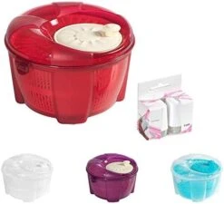 Mabel Home Salad Spinner, Salad Tosser And Mixer, 5,5 Quart, Vegetable Spinner -EXTRA Salt&Pepper Shaker Inc. (Red) -Peugeot Shop 41K8ZjOs1ZL. AC