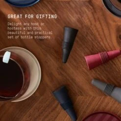 Bottle Stoppers, Set Of 4, Multicolor 10 Bottle Stoppers, Set Of 4, Multicolor -Peugeot Shop 41K9HSYgOjL