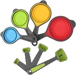 Measuring Cups And Spoons, Collapsible Measuring Cups And Spoons Set, Plastic Measuring Cup Set, Kitchen Dry Silicone Measuring Cups Cute, Camping Measuring Cups Collapsible Measure Cups -Peugeot Shop 41KDZ5CwwoL. AC